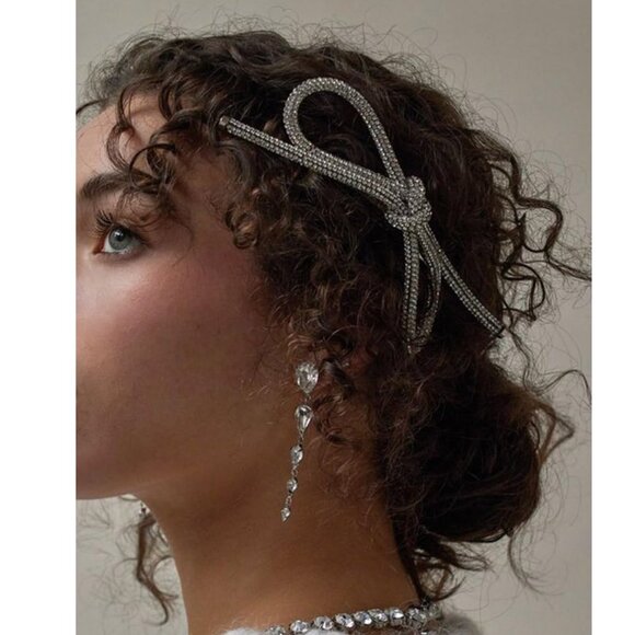 Rhinestone Crystal Hair Clip - Picture 2 of 6